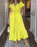 ⏰ LAST DAY SAVE 50% 💥Women's Plus Tiered Cotton Maxi Dress