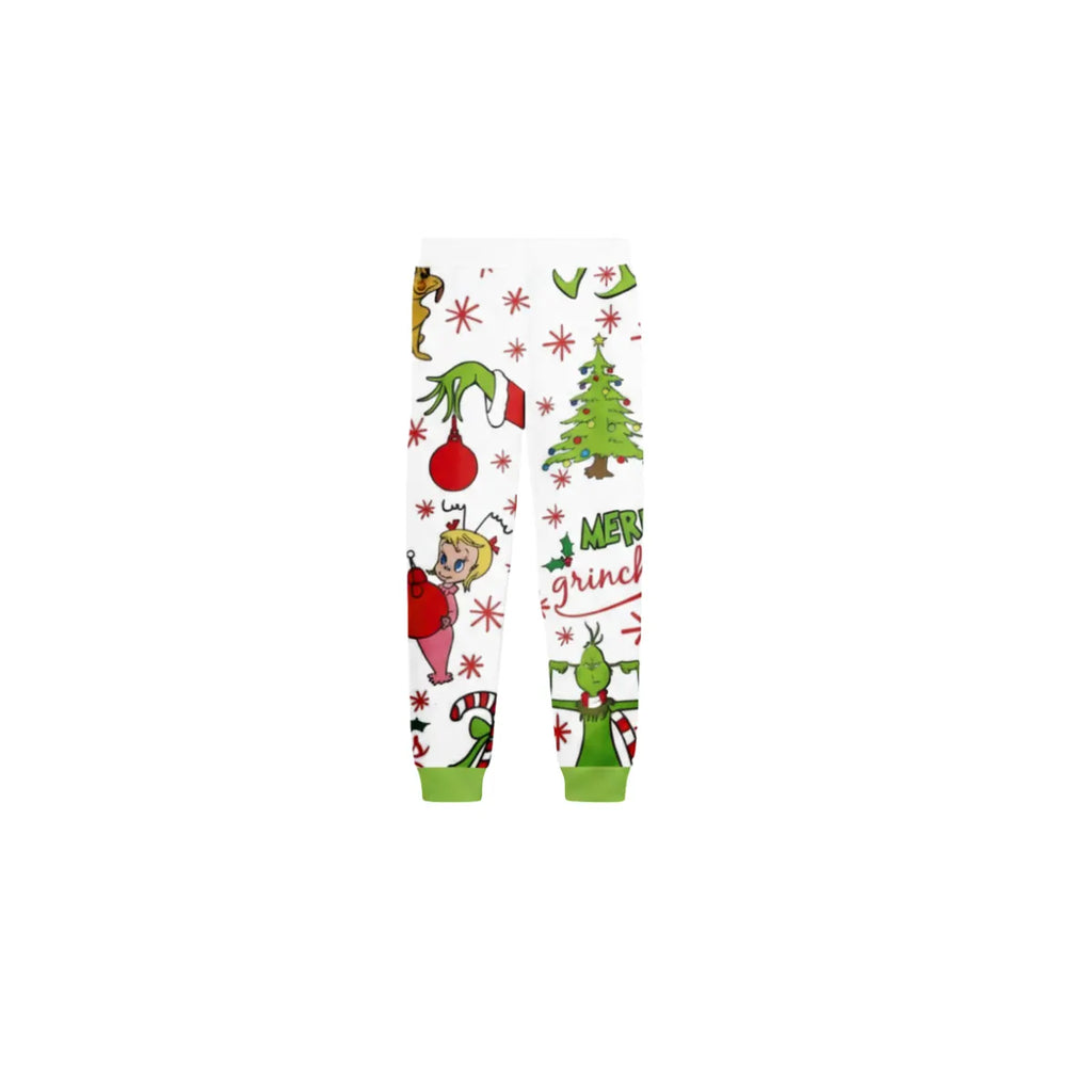 Holiday Family Christmas Pajamas Set With Playful Xmas Character Pattern Design