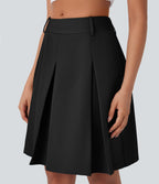 Mid Rise A-Line Mini Casual Skirt