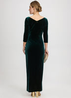 Velvet Overlay Dress