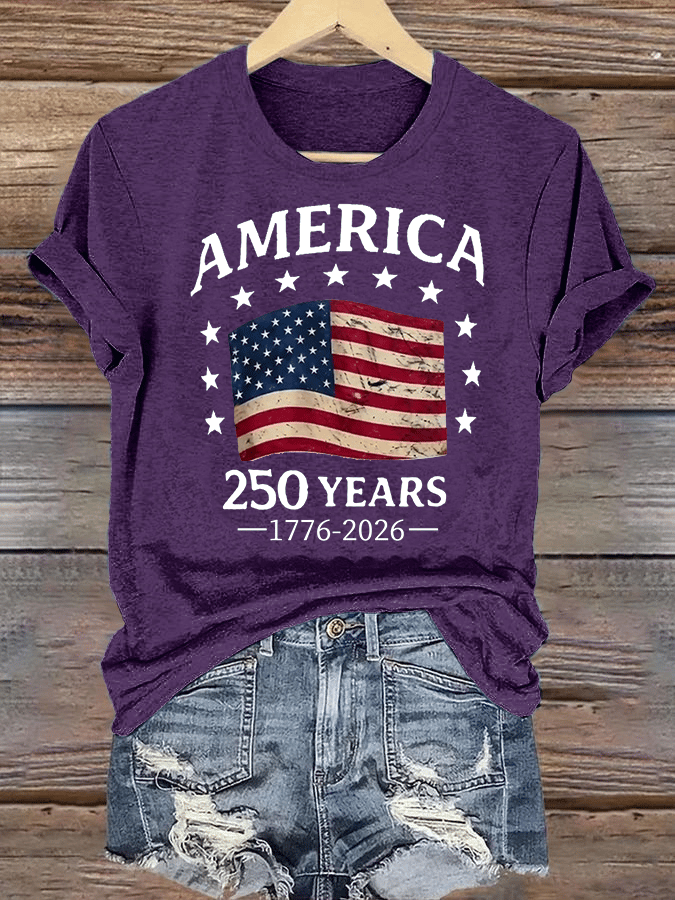 Women's  America 250 Print T-Shirt