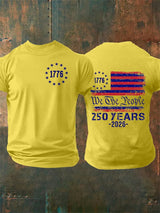 Men's  250 YEARS  Print Casual T-Shirt