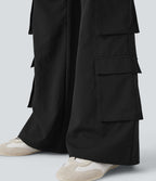 Mid Rise Casual Cargo Pants with Pockets