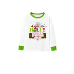 Holiday Family Christmas Pajamas Set With Colorful Xmas Character Pattern Design