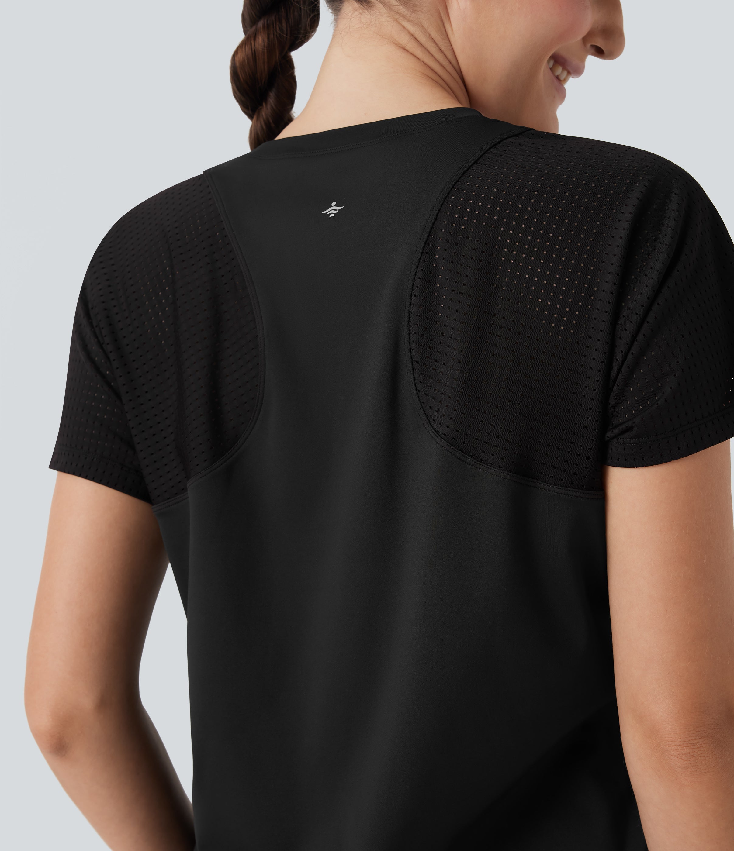Cut Out Short Sleeve Running Sports Top