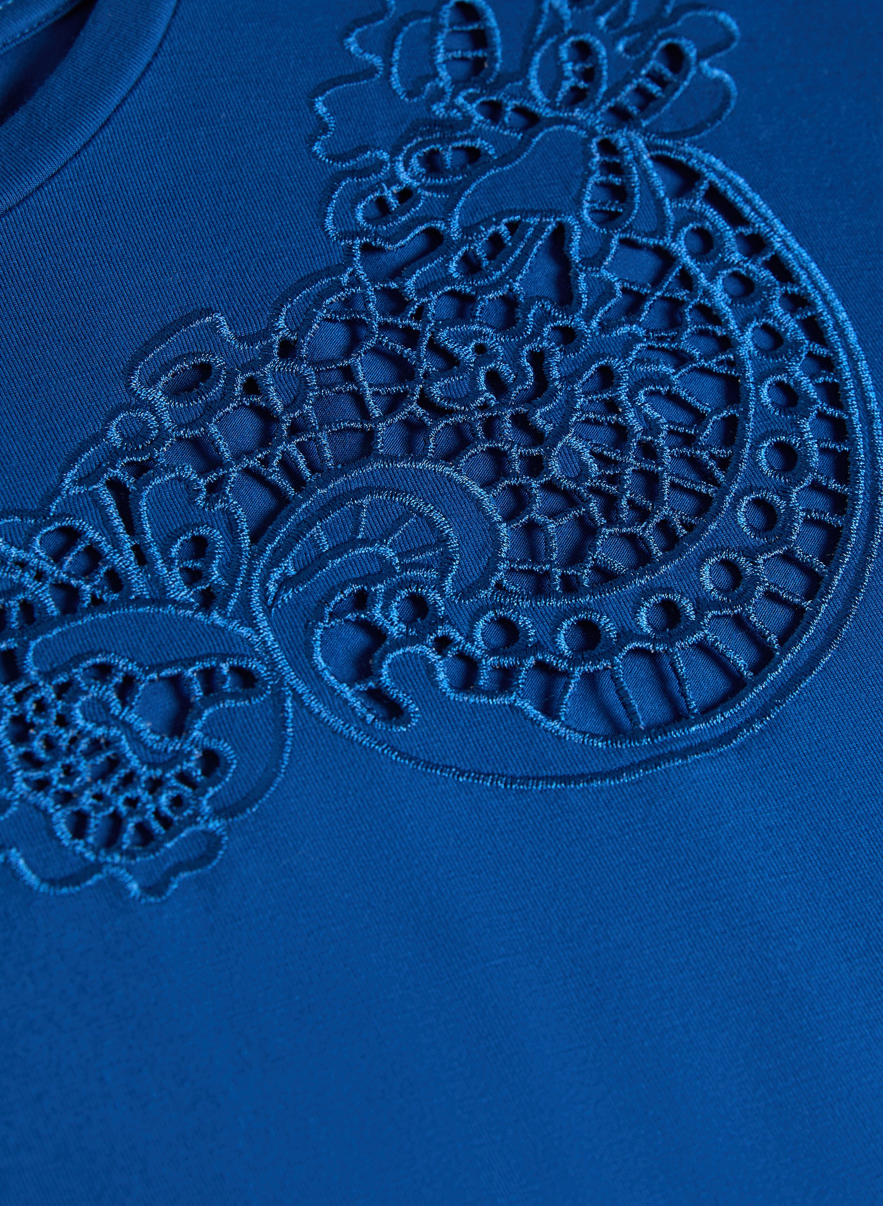 Embroidered T-Shirt Dress