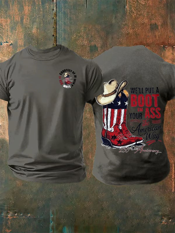 Men's WE'LL PUT A BOOT Print T-Shirt