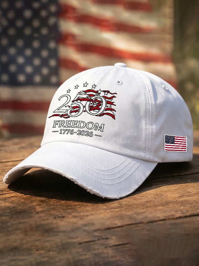 Unisex USA 1776-2026 250 Years Freedom Printed Hat