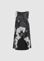 Metallic Floral Dress