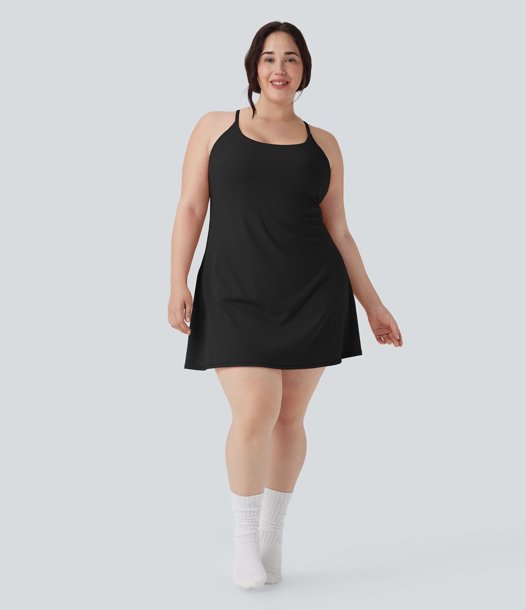 SoftlyZeroTM Plush Active Plus Size Dress-Longer Length-Easy Peezy Edition