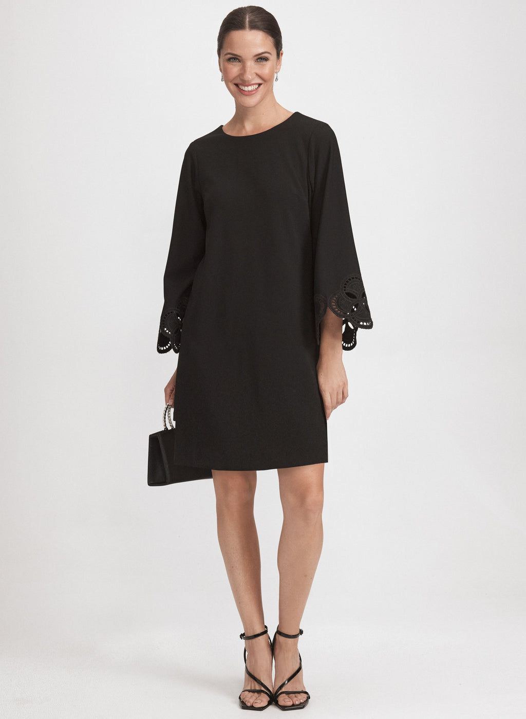 Embroidered Sleeve Dress