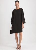 Embroidered Sleeve Dress