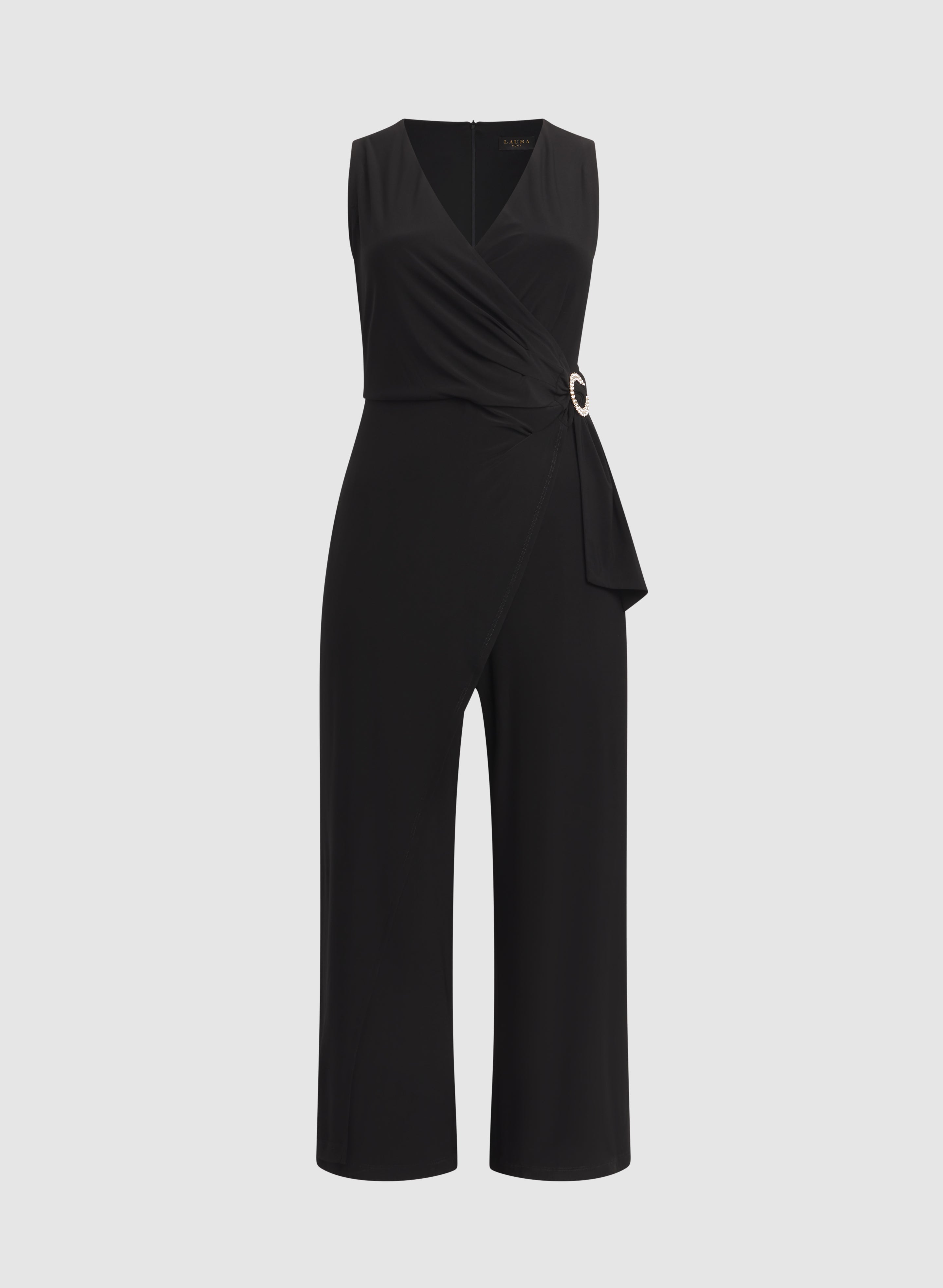 Embellished Wide-Leg Jumpsuit