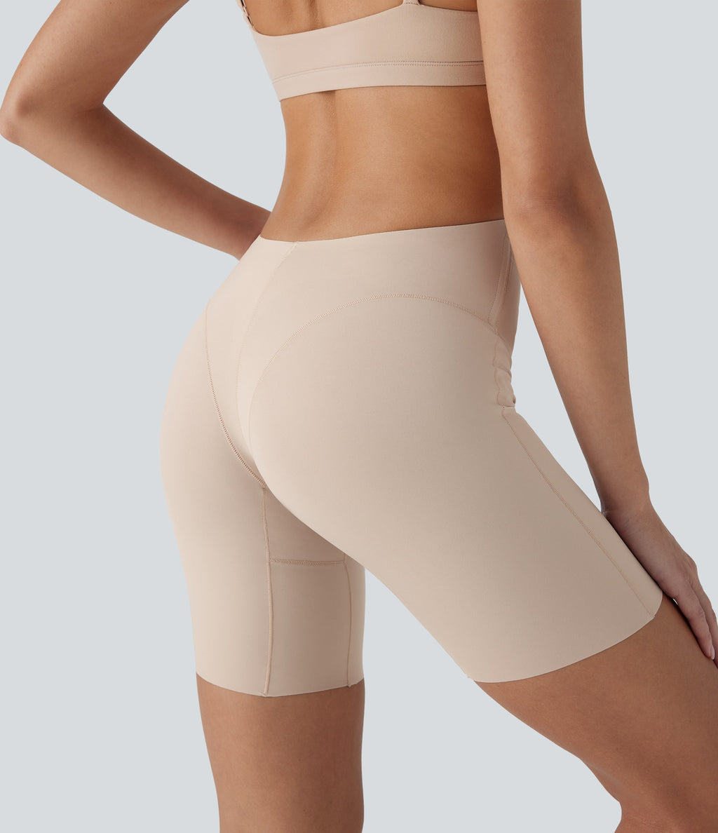 High Stretch Tummy Control Low Back Shapewear Lounge Boy Shorts