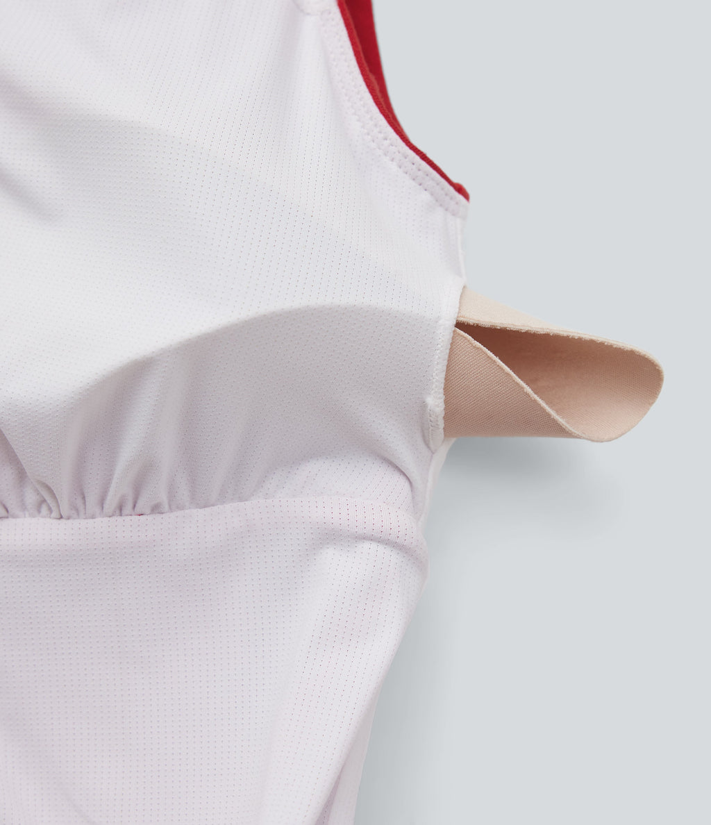 Boat Neck Sleeveless Ruched Flowy Mini Casual Dress