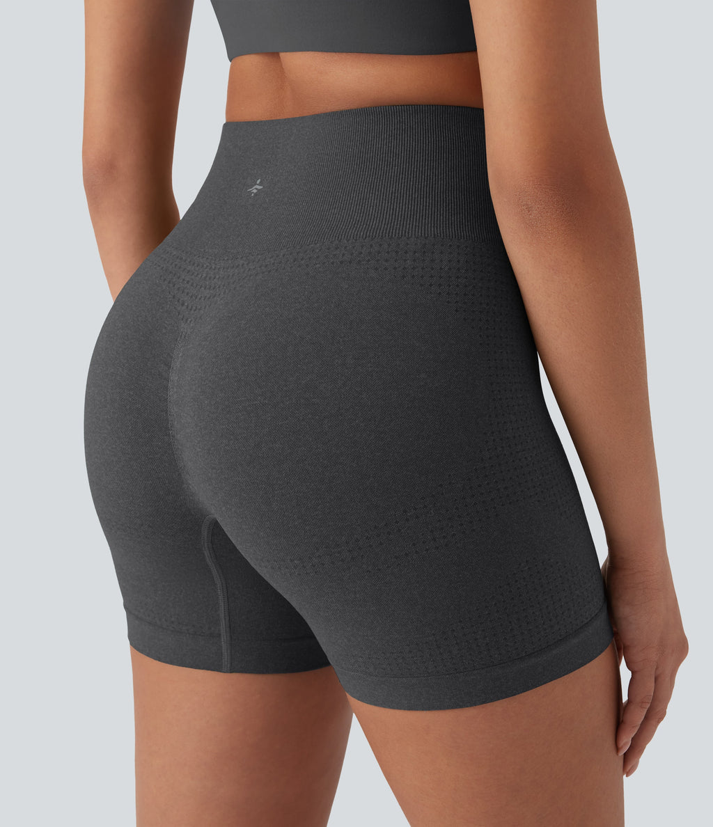 Seamless Flow High Waisted Yoga Biker Shorts 5''