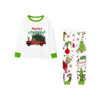 Holiday Family Christmas Pajamas Set With Colorful Christmas Pattern Print