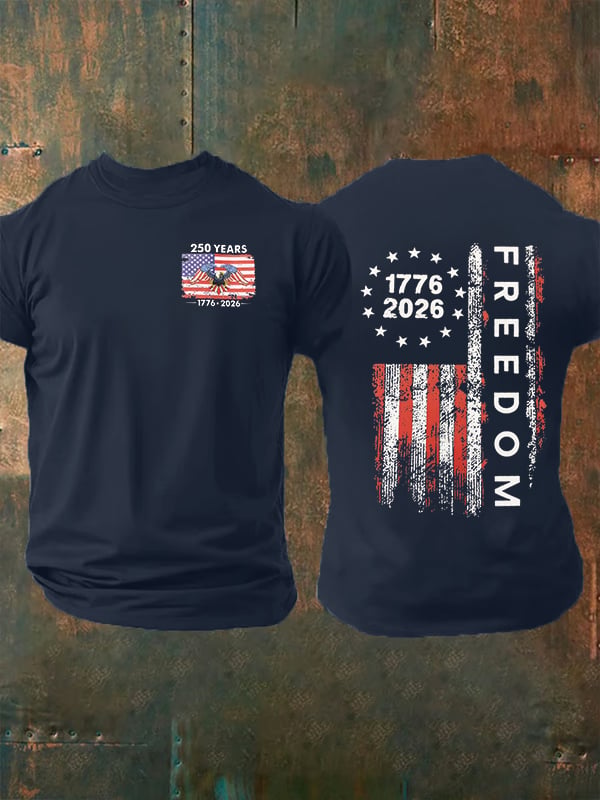Men's  Freedom  Print T-Shirt