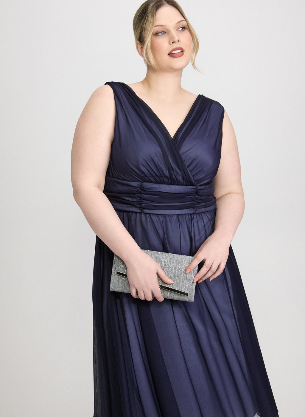 Mesh Fit and Flare Dress