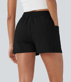 High Waisted Drawstring Casual Shorts with Pockets