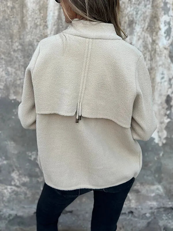 CLEARANCE🔥 Casual Zipper Drawstring Jacket