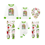 Holiday Family Christmas Pajamas Set With Classic Xmas Character Pattern Print