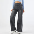 2026🔥 FlexTM High Waisted Pocket Straight Leg Work Pants
