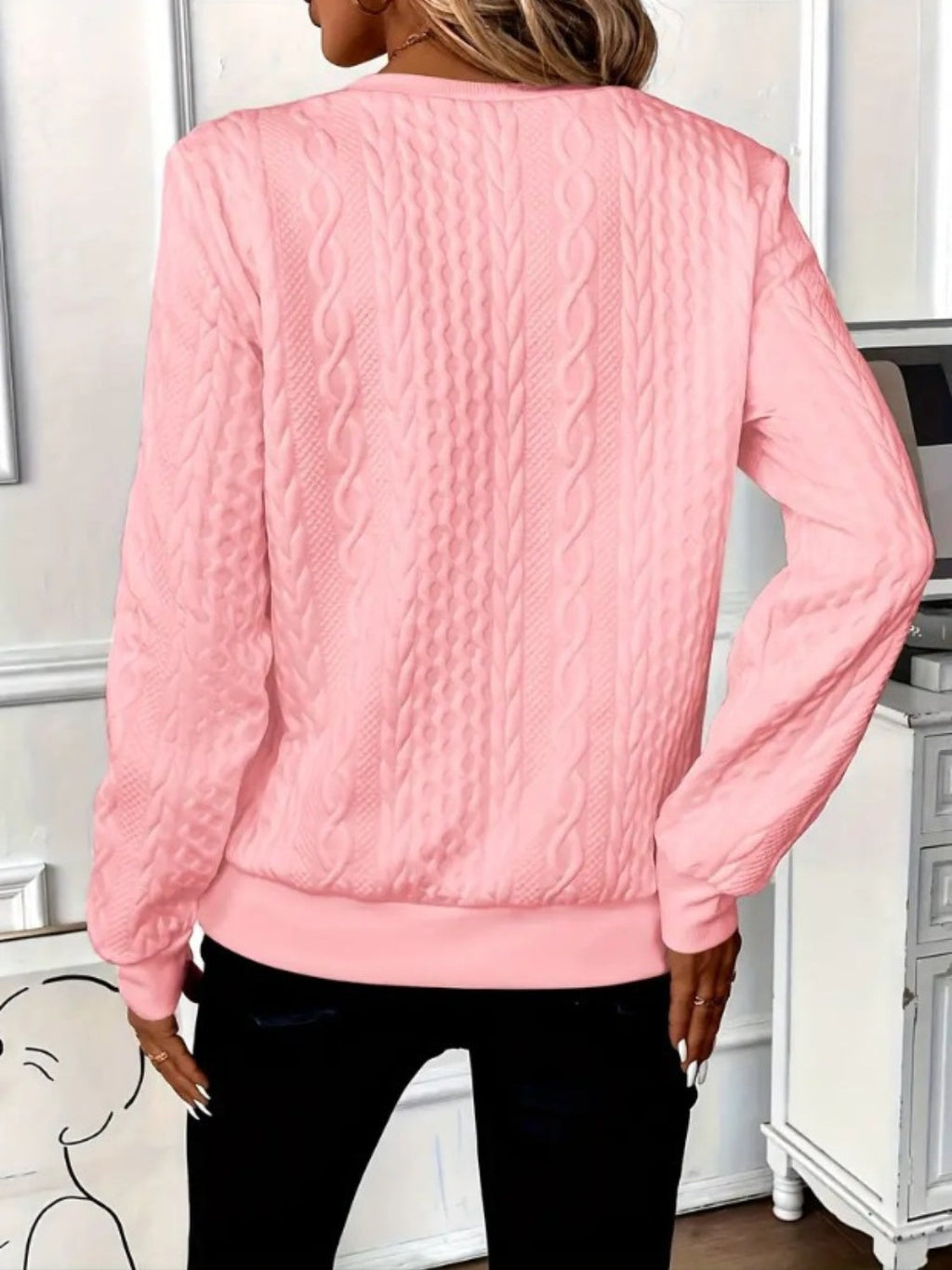 ⏰Black Friday Deals 70% OFF:Texture Half Zip Long Sleeve Sweatshirt