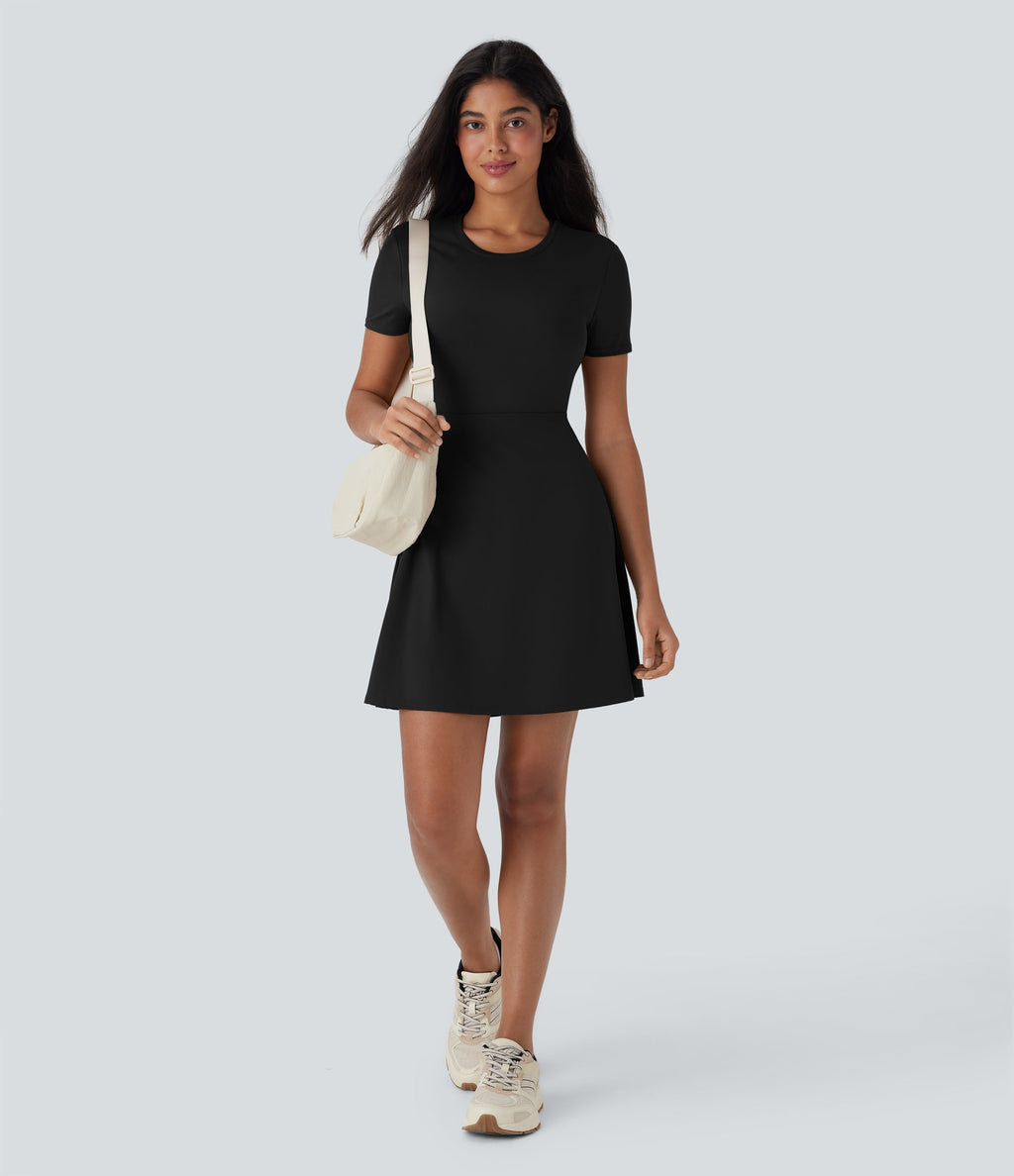 Cut Out Flare Mini Dance Active Dress-D/DD/DDD/F Cups