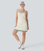 Color Block Mini Casual Sweater Knit Dress