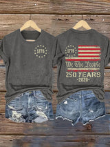 Women's  250 YEARS Print Casual T-Shirt