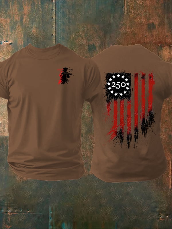Men's 250 YEARS Round-neck Printed T-Shirt