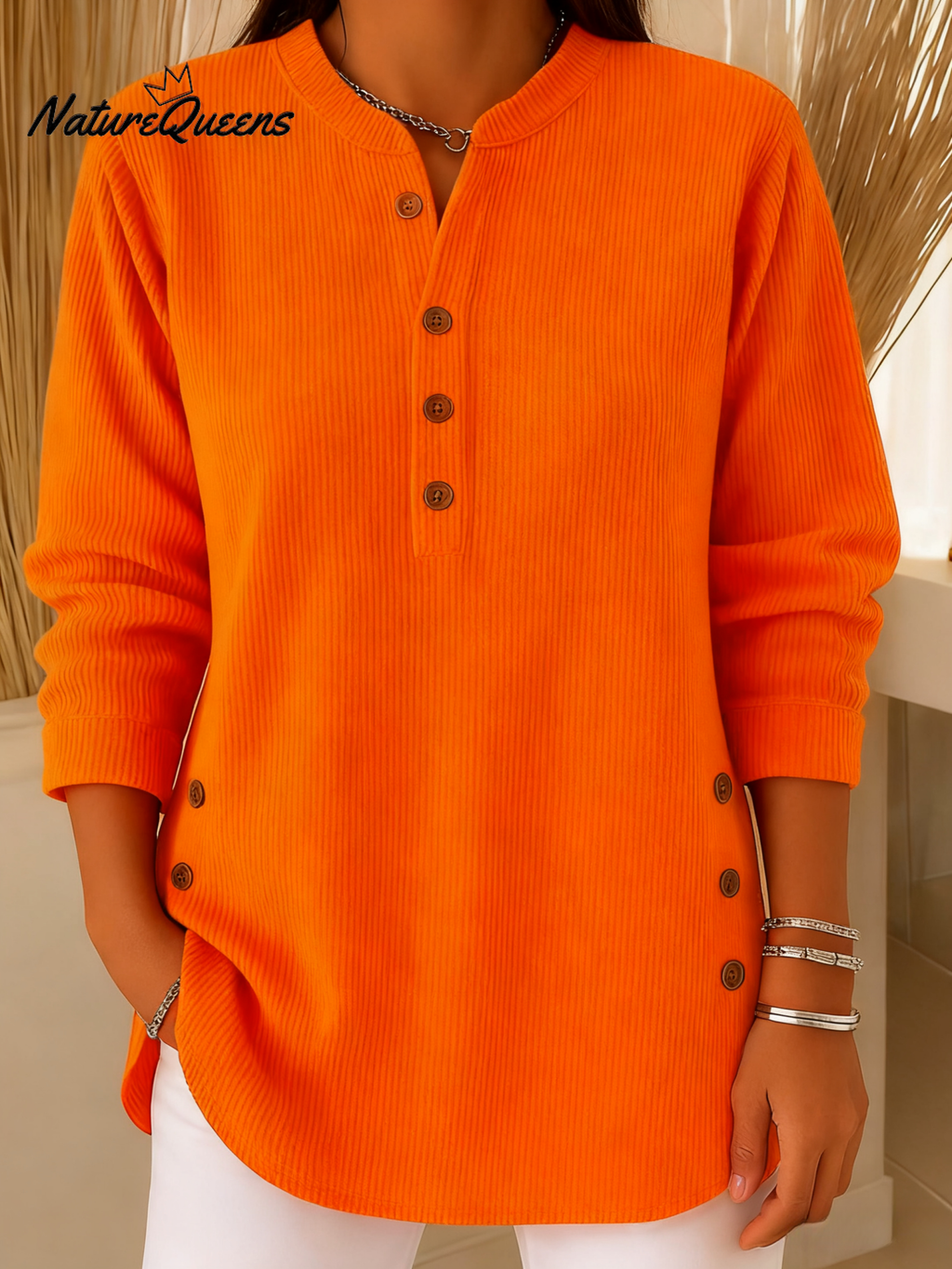 Women's Solid Color Crew Neck Long Sleeve Casual Loose Knit Pullover