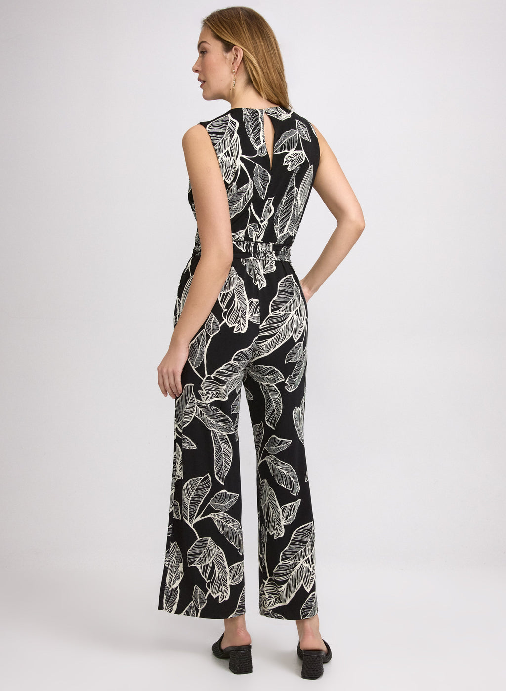 Leaf Print Jumpsuit