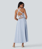 BreezefulTM Quick Dry Maxi Casual Dress with Pockets