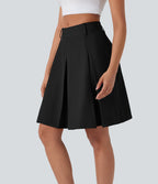 Mid Rise A-Line Mini Casual Skirt