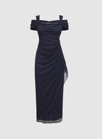 Twisted Cold-Shoulder Dress