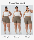 Plus Size UltraSculptTM SoCinched High Waisted Tummy Control Training Biker Shorts 3'' with Pockets