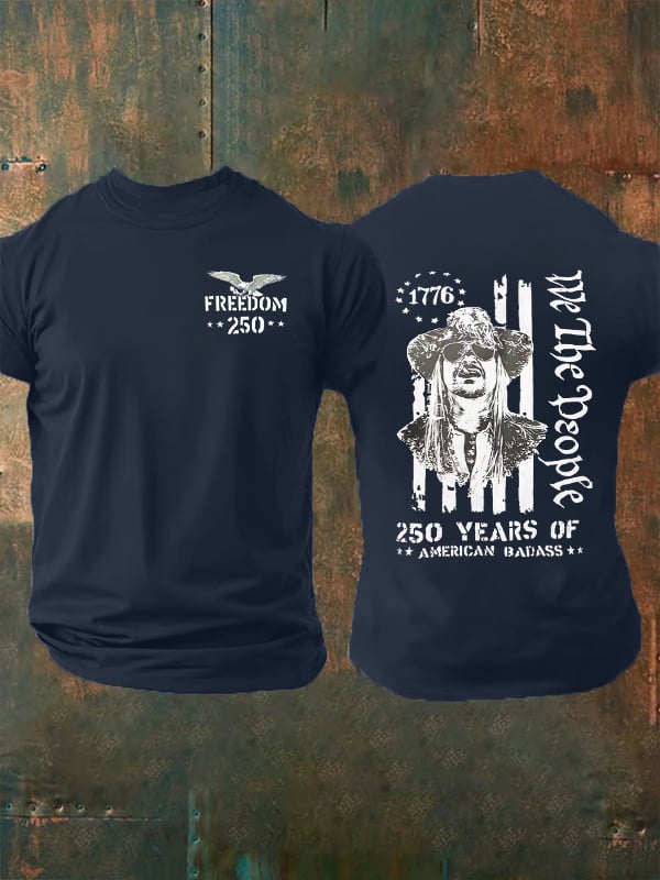Men's 250 YEARS OF AMERICAN BADASS Print T-Shirt