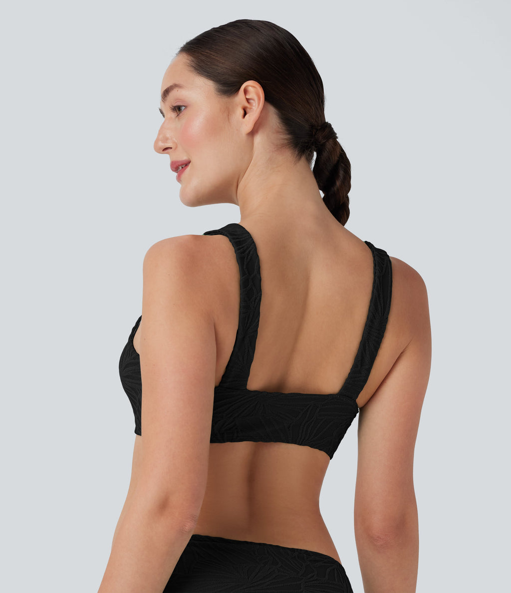 Texture Bikini Top Swimsuit