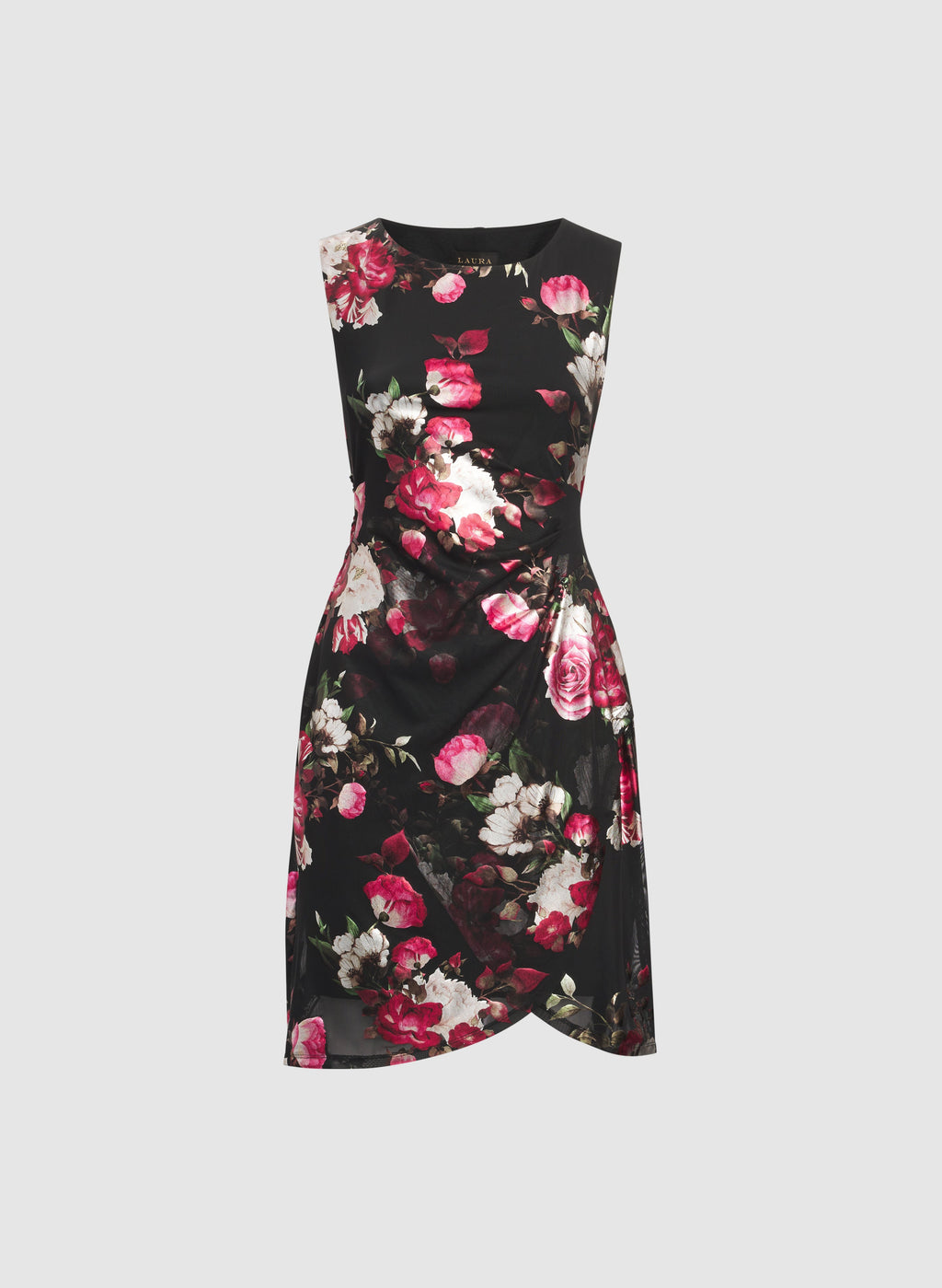 Floral Draped Dress