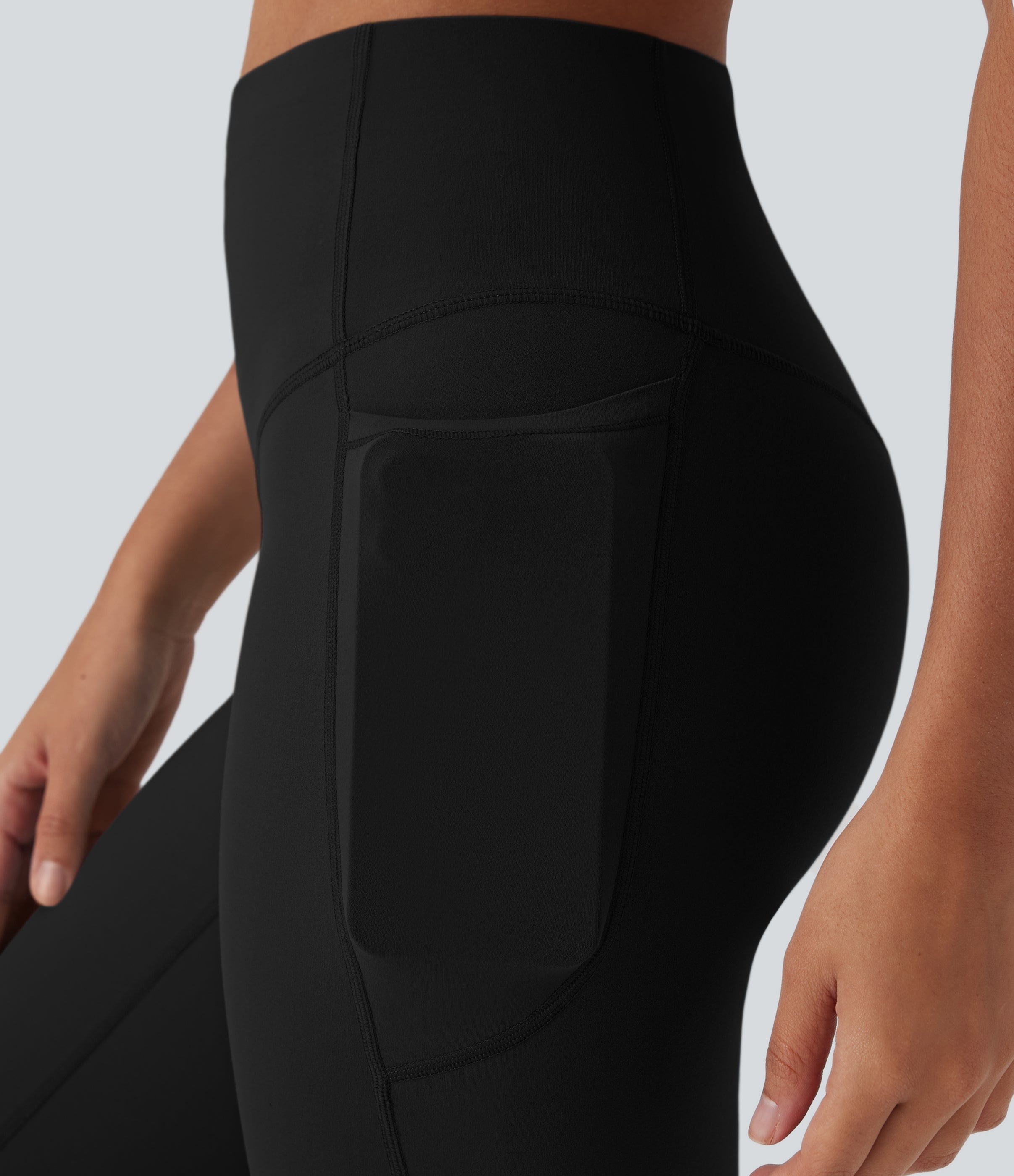 UltraSculptTM SoCinched High Waisted Tummy Control Cropped Yoga Bootcut Leggings with Pockets