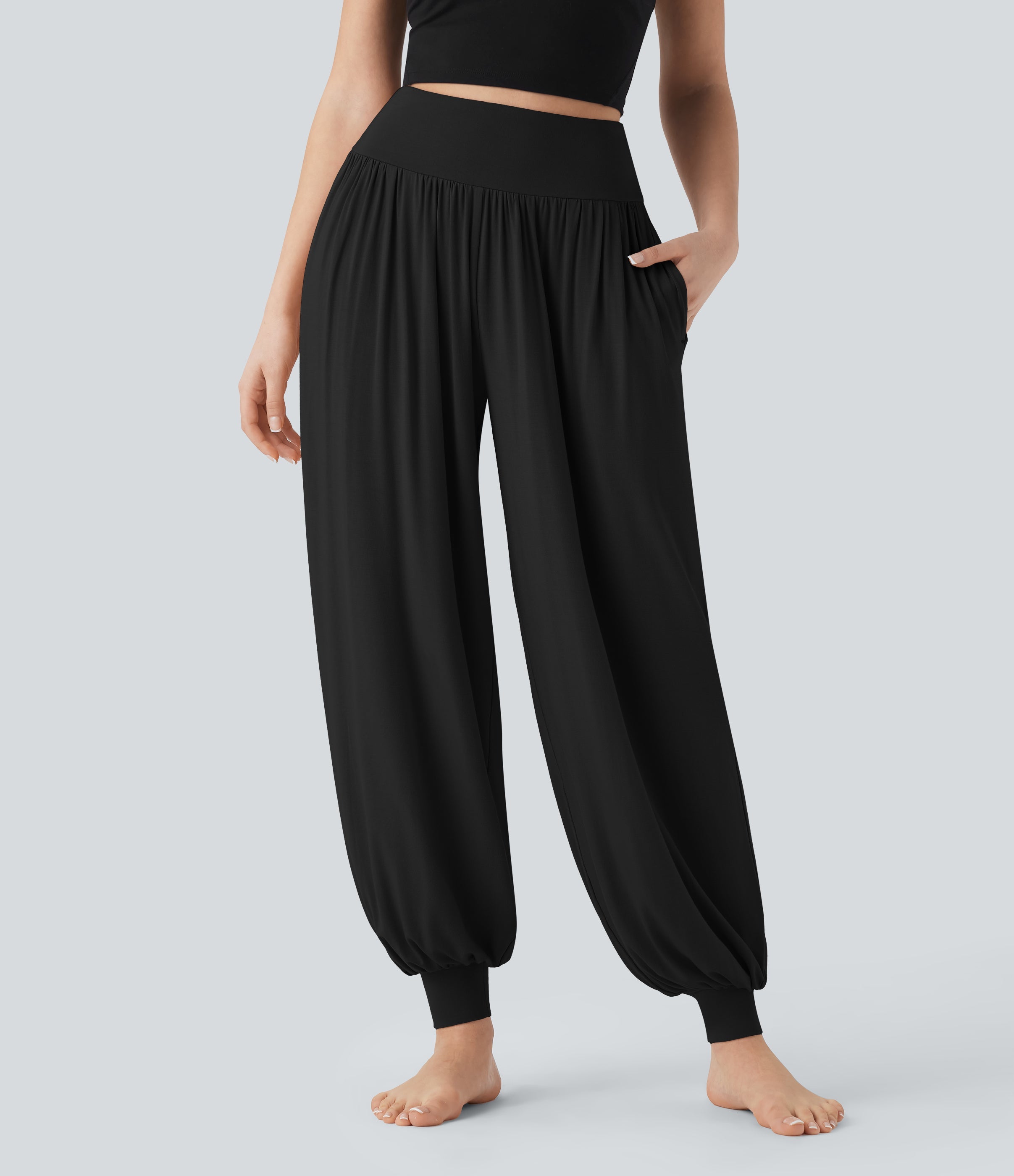 SoCinched High Waisted Tummy Control Yoga Joggers with Pockets