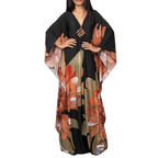 Boho Ethnic Print Maxi Kaftan Dress