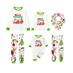 Holiday Family Christmas Pajamas Set With Playful Christmas Character Pattern Print