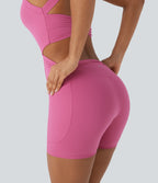 UltraSculptTM SoCinched Tummy Control Training Romper with Pockets-Easy Peezy Edition