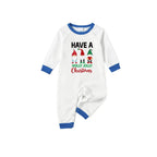Holiday Christmas Family Blue Pajamas Set with Whimsical Gnome Pattern Print