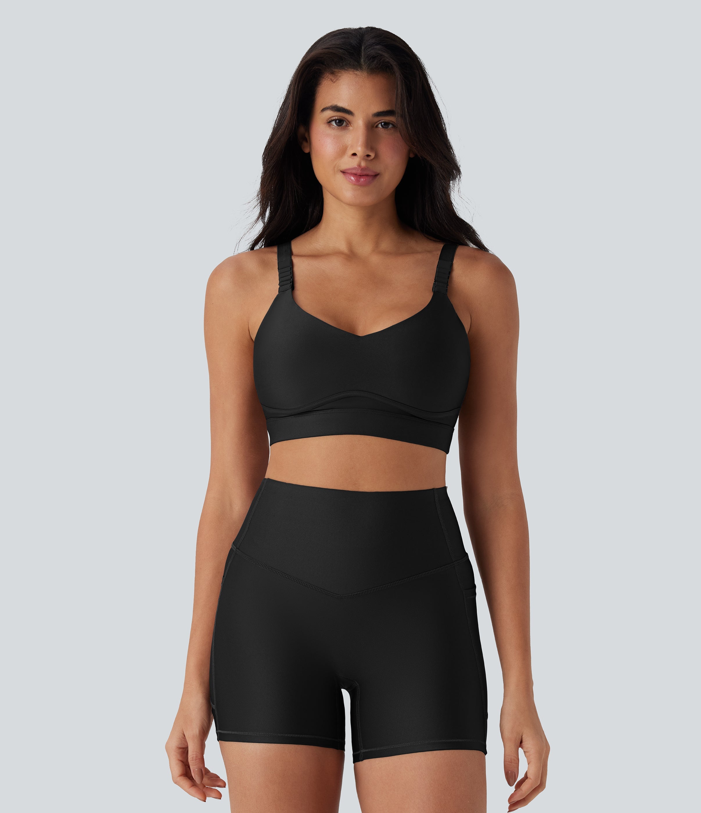 Medium Support Sheen Running Sports Bra
