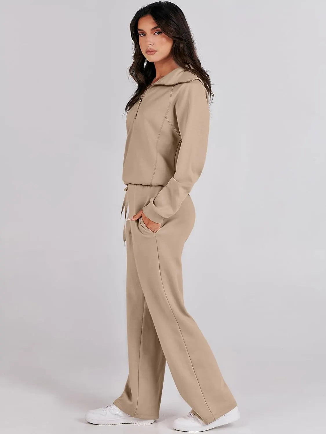 2024 Fall Trendy Outfits Oversized Two Piece Sweatsuit