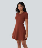 Cut Out Flare Mini Dance Active Dress-D/DD/DDD/F Cups